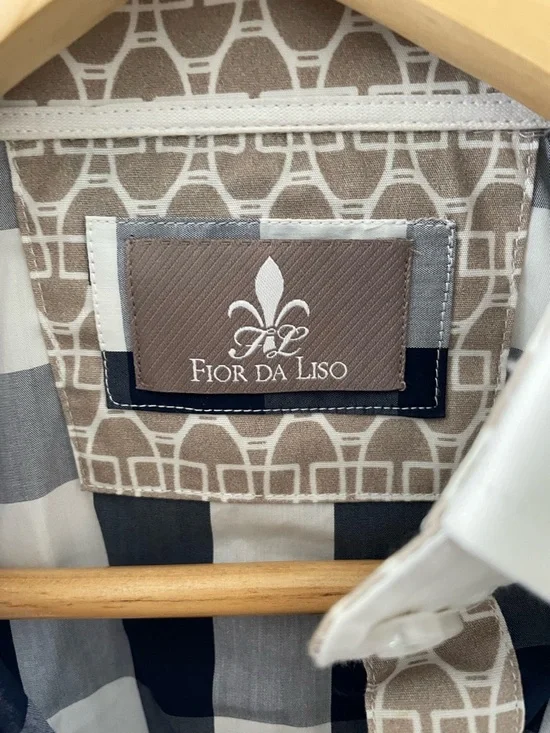 Fior Da Liso Raphael II Equestrian Checkered Shirt Size 12 - Picture 9 of 9